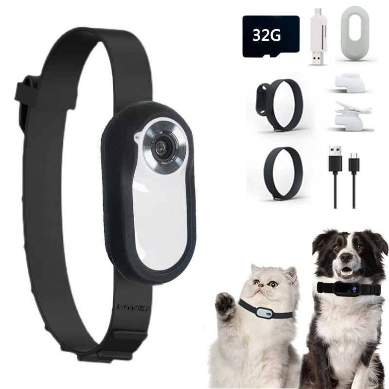 Pet Supplies Cat And Dog Collar Camera Indoor And Outdoor Wireless Recording