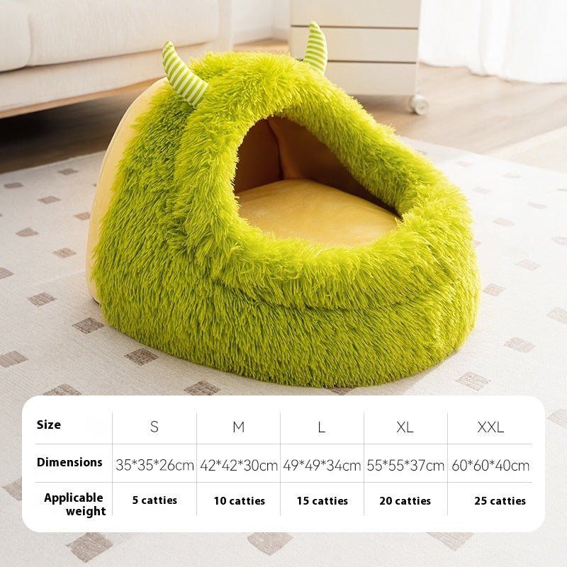 Autumn And Winter Dog Plush Warm Thickened Pet Bed