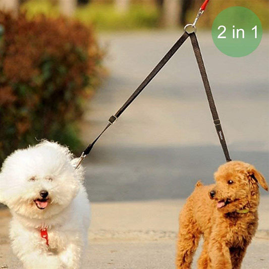 Multipurpose Pet Dual Headed Dog Leash